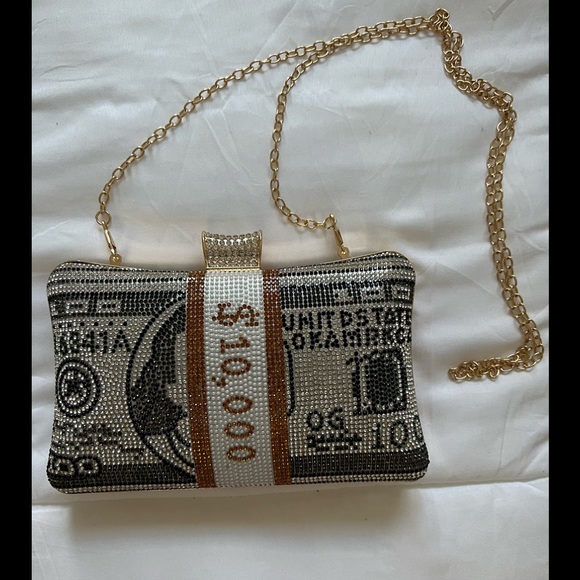 NWT $10,000.00 BLING EVENING CLUTCH BAG $150 - Picture 2 of 2